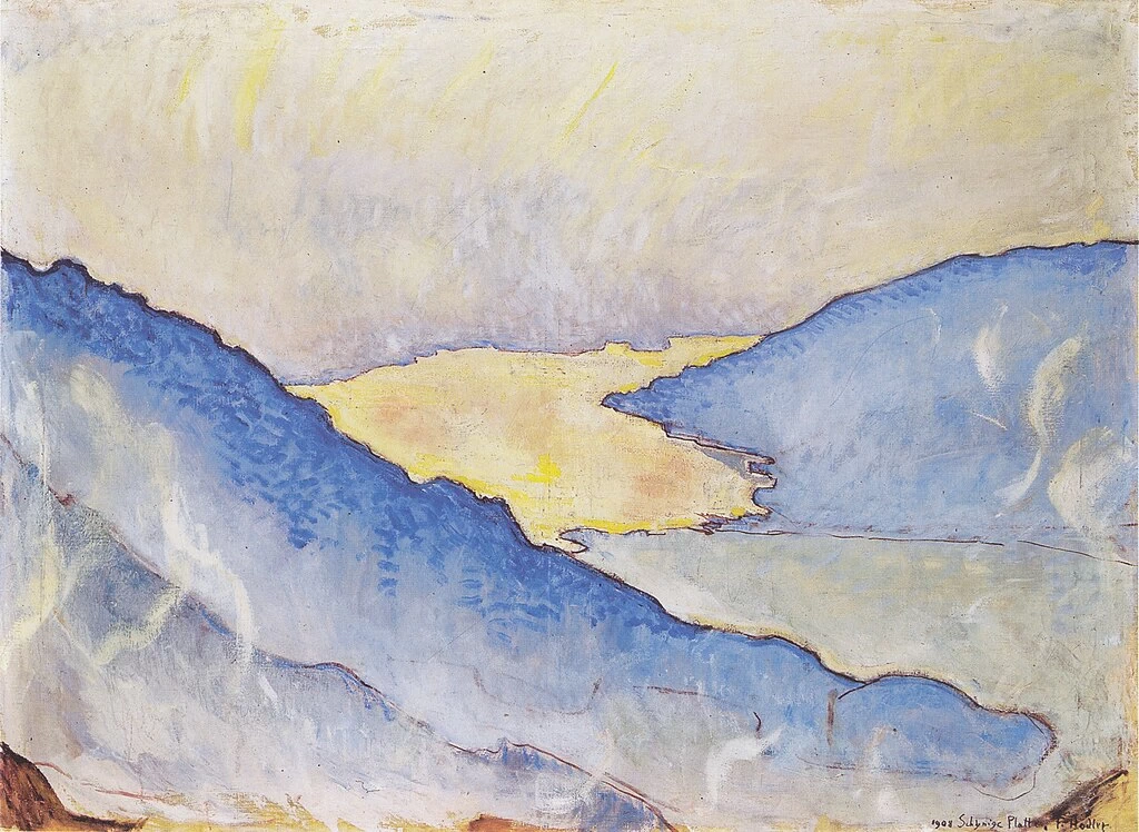Nebbia di sera sul lago di Thun - 1908